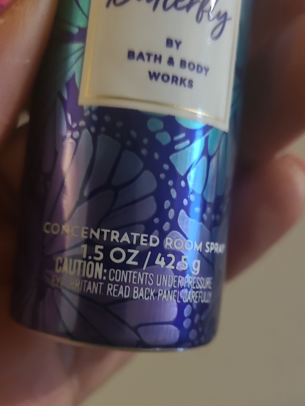 Bath & Body Works Butterfly Room Spray — Purple & Blue - Picture 3 of 3